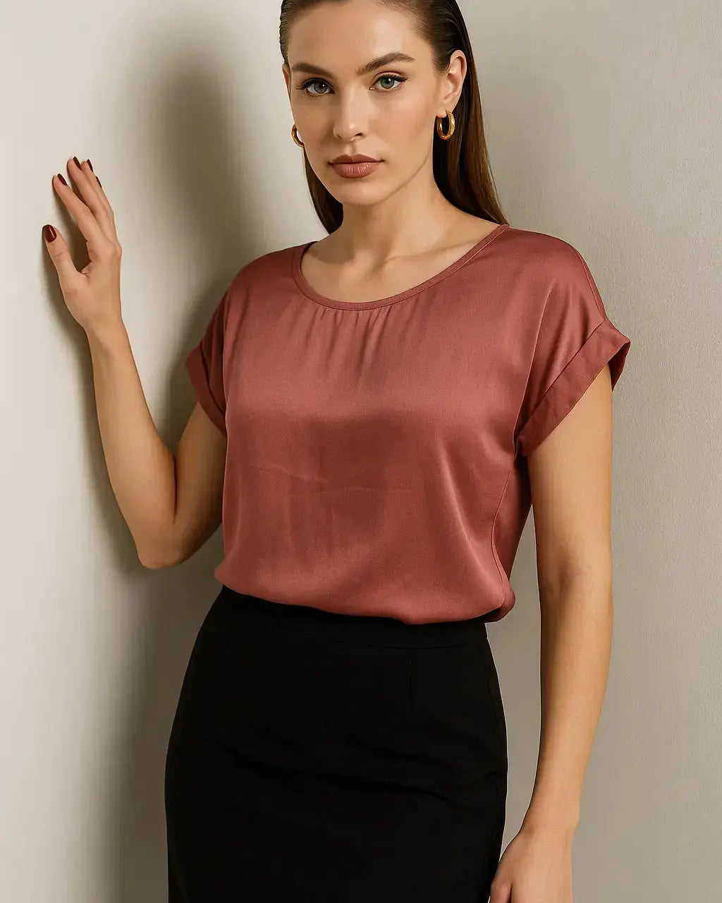 Blusa mezza manica girocollo MALVA DORABELLA