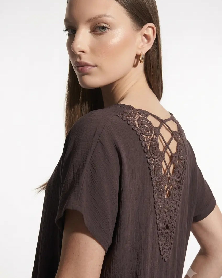 Blusa ricamo DORABELLA