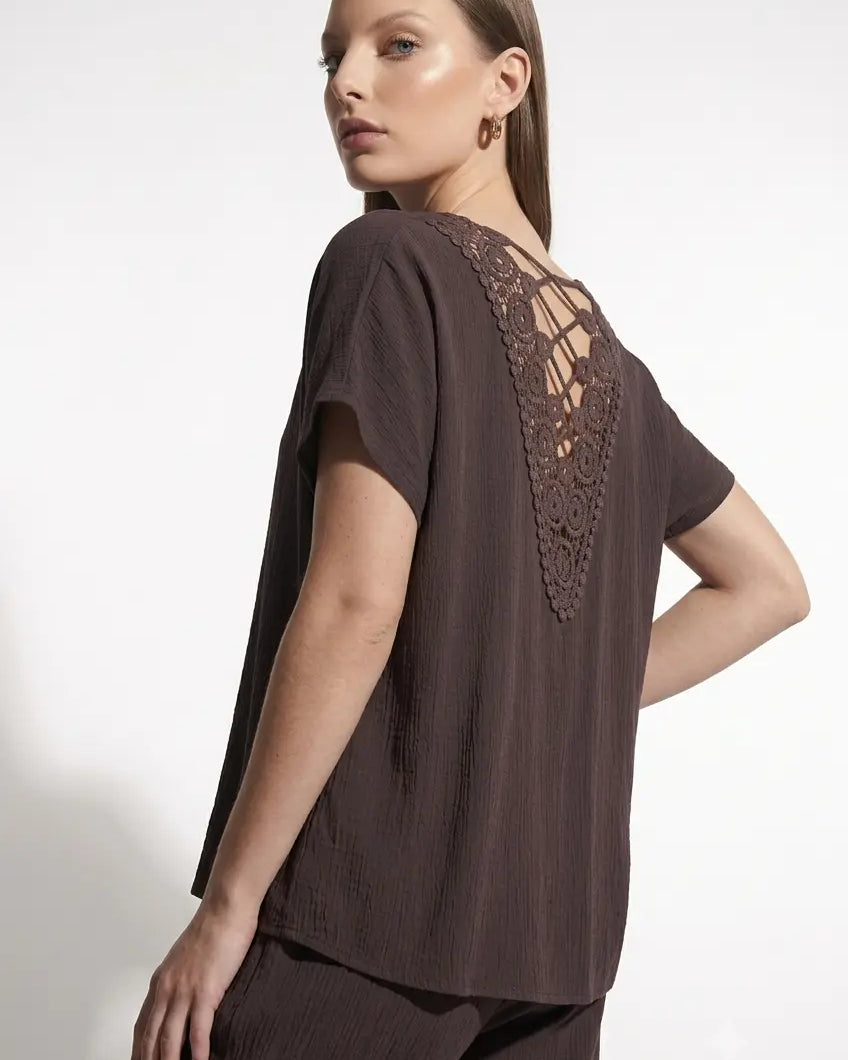 Blusa ricamo DORABELLA