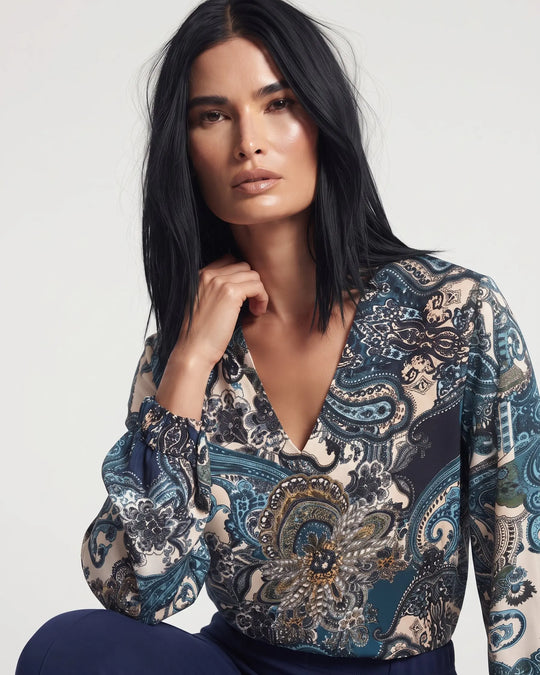 Blusa scollo a V DORABELLA
