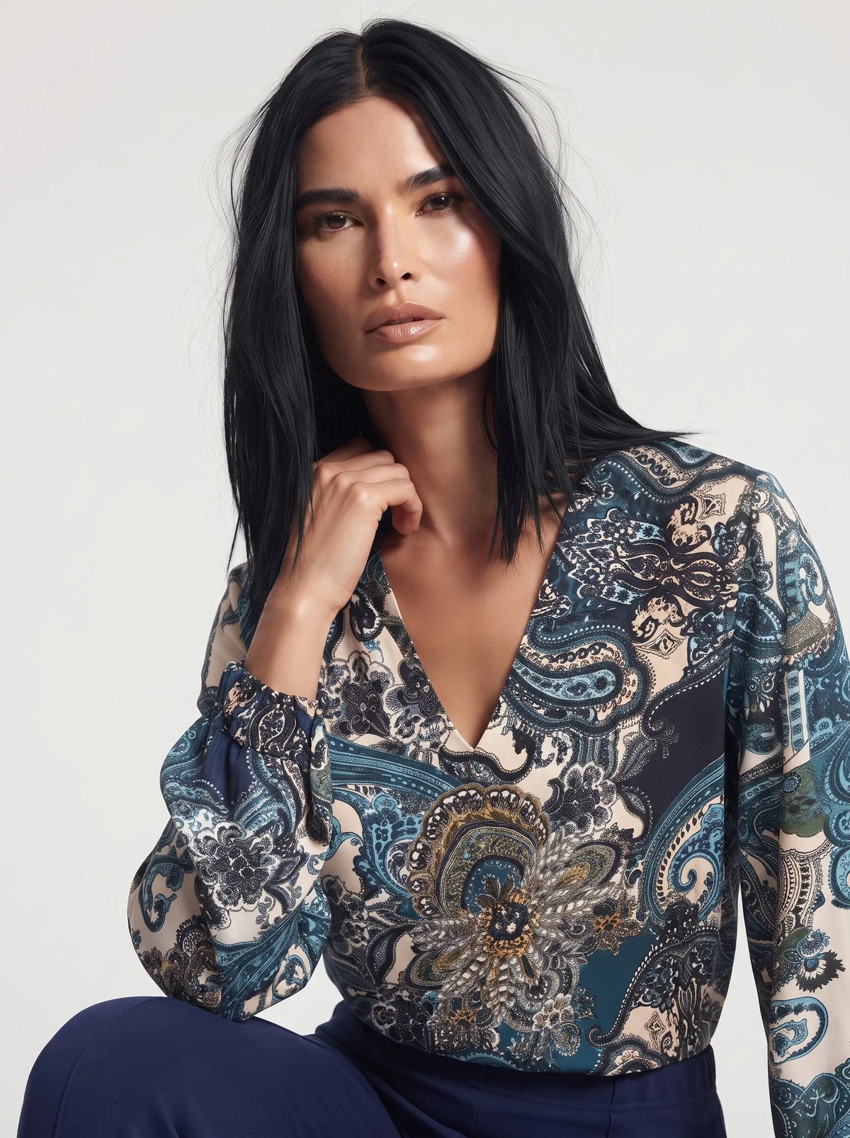 Blusa scollo a V DORABELLA
