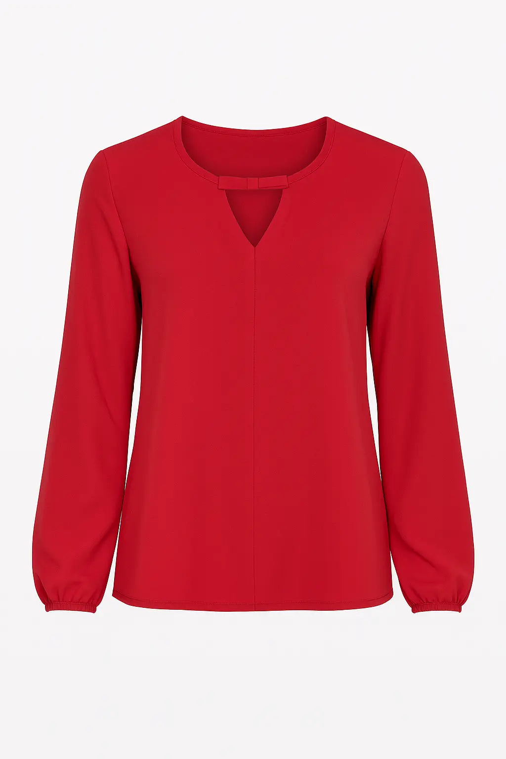 Blusa scollo a V con fiocco DORABELLA