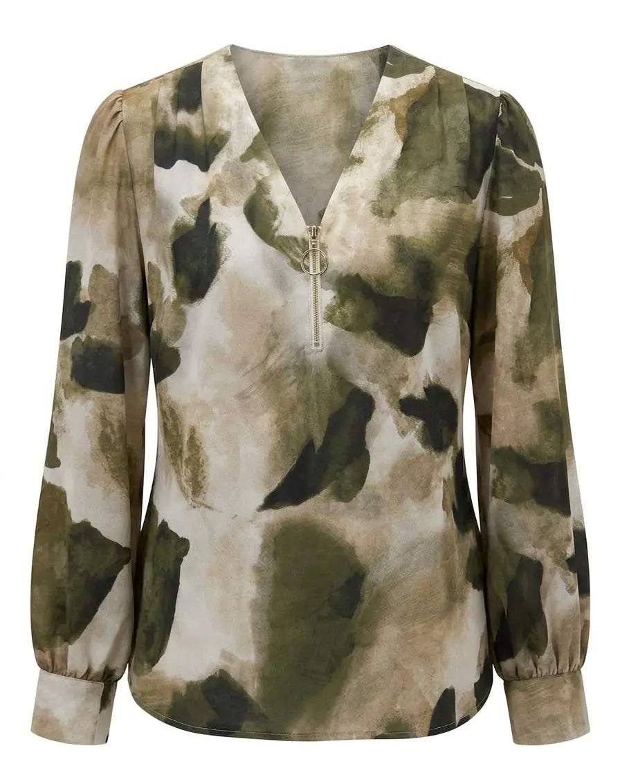 Blusa scollo a V e zip DORABELLA PIU'