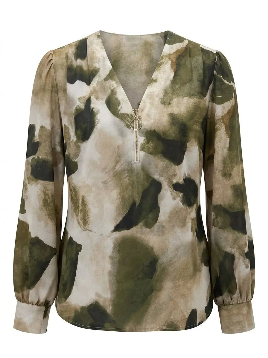 Blusa scollo a V e zip DORABELLA PIU'
