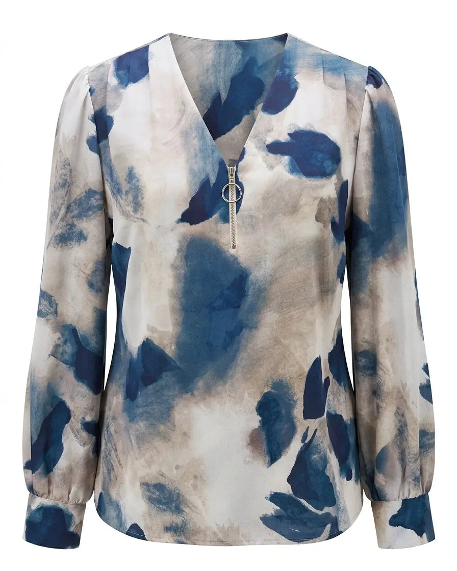 Blusa scollo a V e zip DORABELLA PIU'