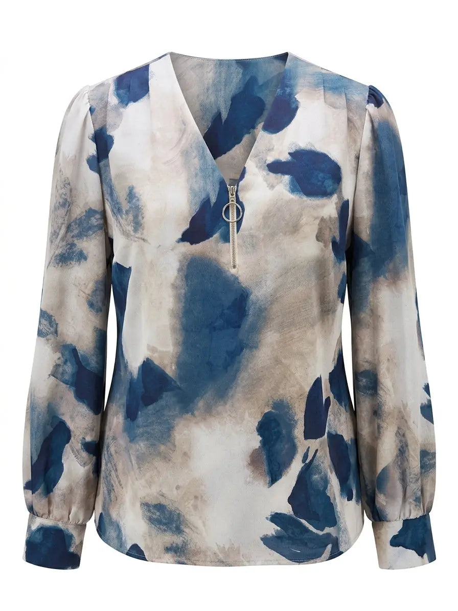Blusa scollo a V e zip DORABELLA PIU'