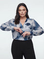 Blusa scollo a V e zip DORABELLA PIU'
