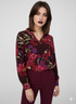 Blusa scollo a V fantasia floreale DORABELLA