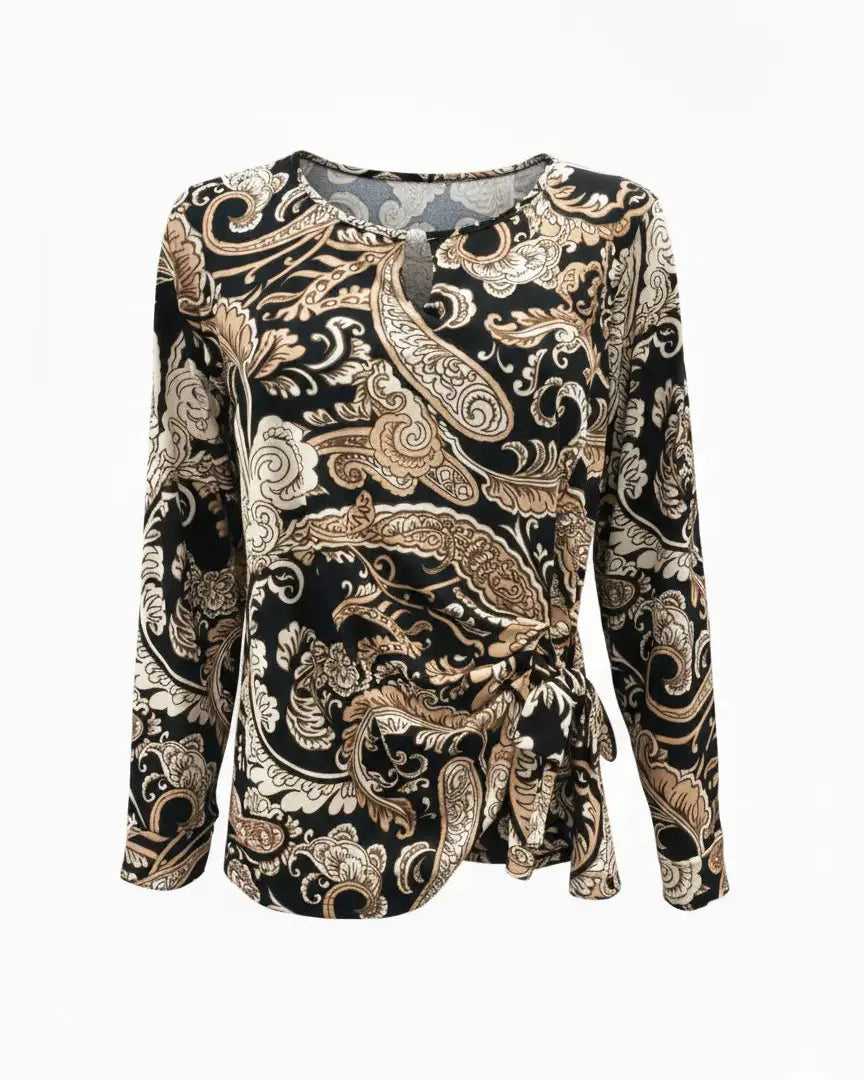 Blusa stampata con accessorio DORABELLA