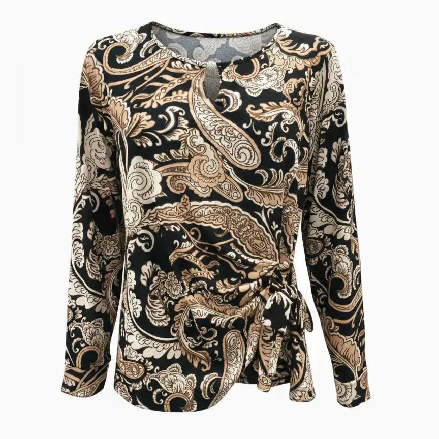 Blusa stampata con accessorio DORABELLA