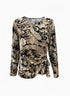 Blusa stampata con accessorio DORABELLA