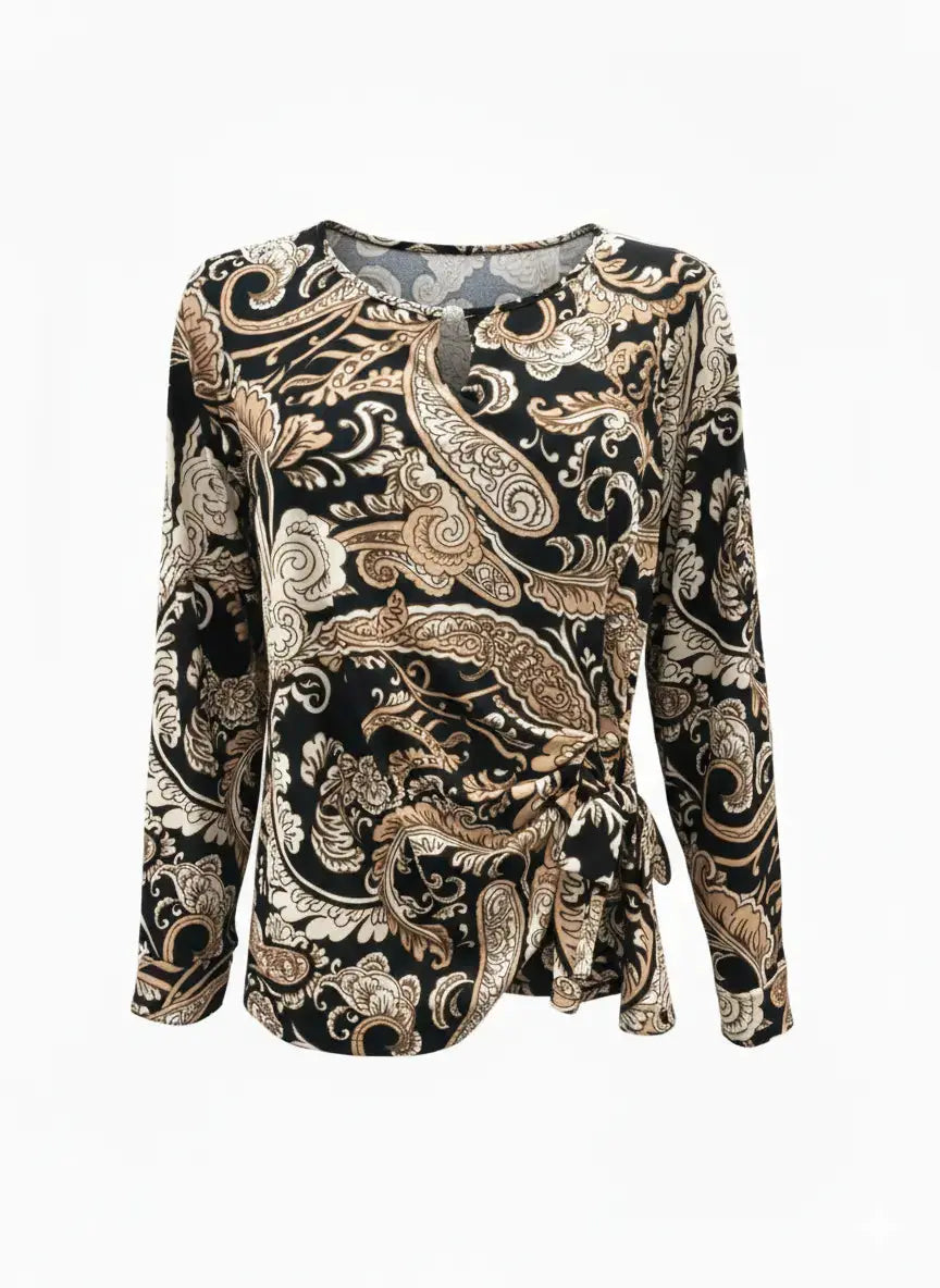 Blusa stampata con accessorio DORABELLA
