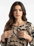 Blusa stampata con accessorio DORABELLA