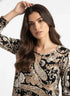 Blusa stampata con accessorio DORABELLA