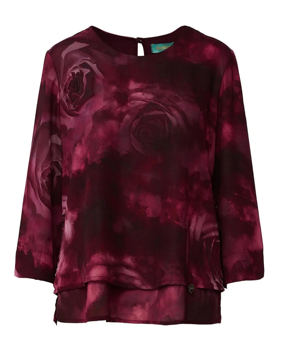 Blusa stampata con doppio strato MALVA DORABELLA