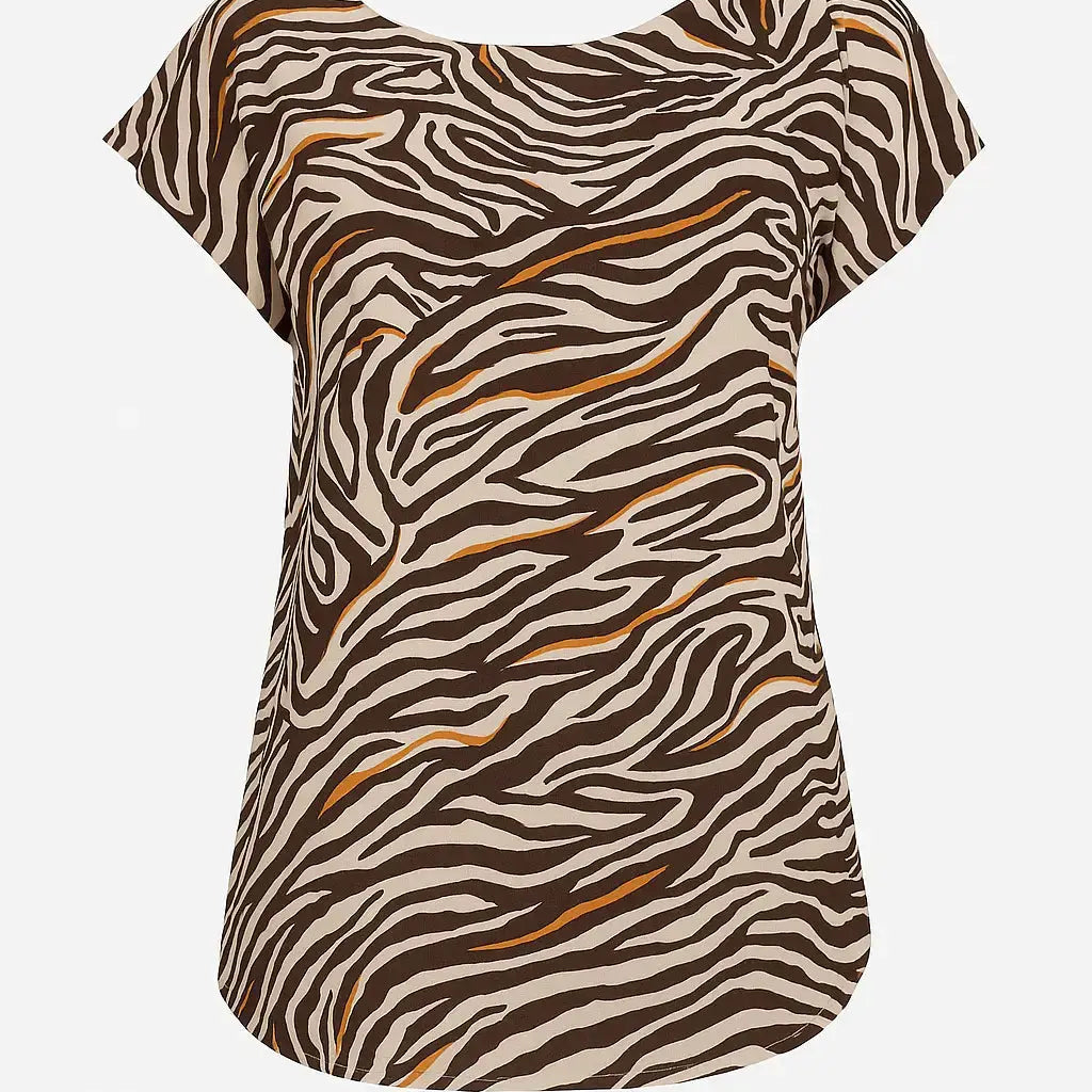 Blusa stampata con fiocco FANTASIA DORABELLA