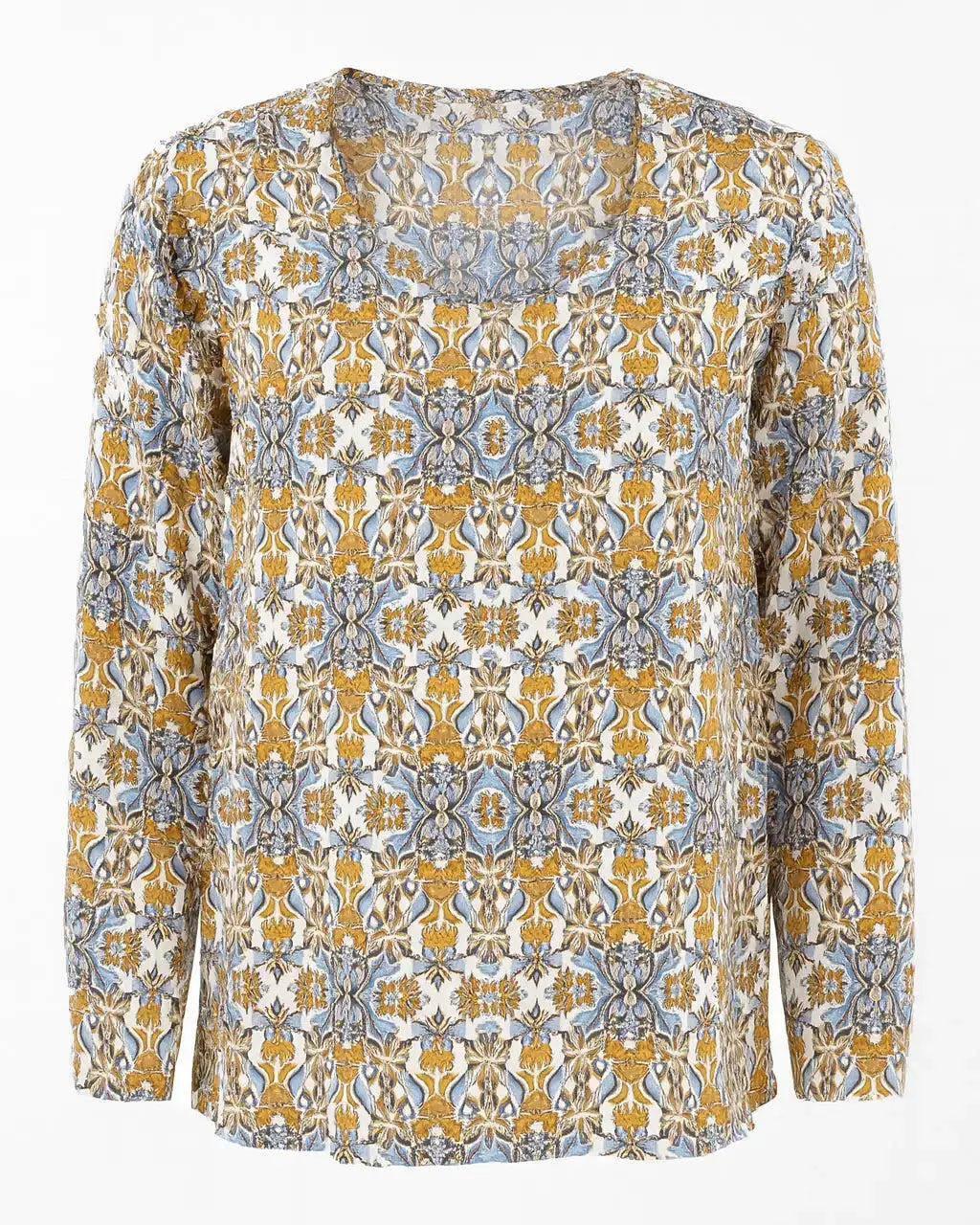 Blusa stampata scollo a "V" DORABELLA