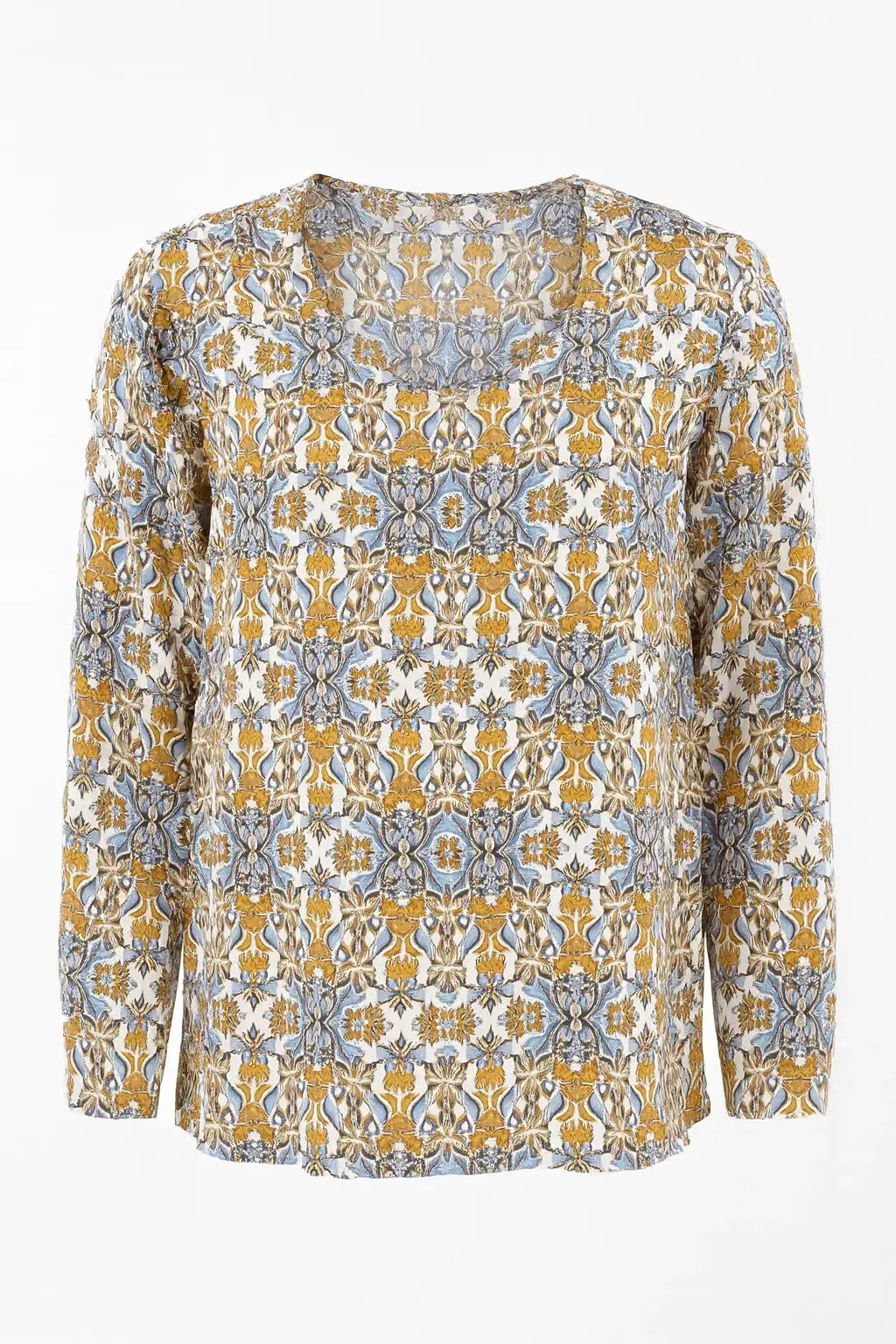 Blusa stampata scollo a "V" DORABELLA