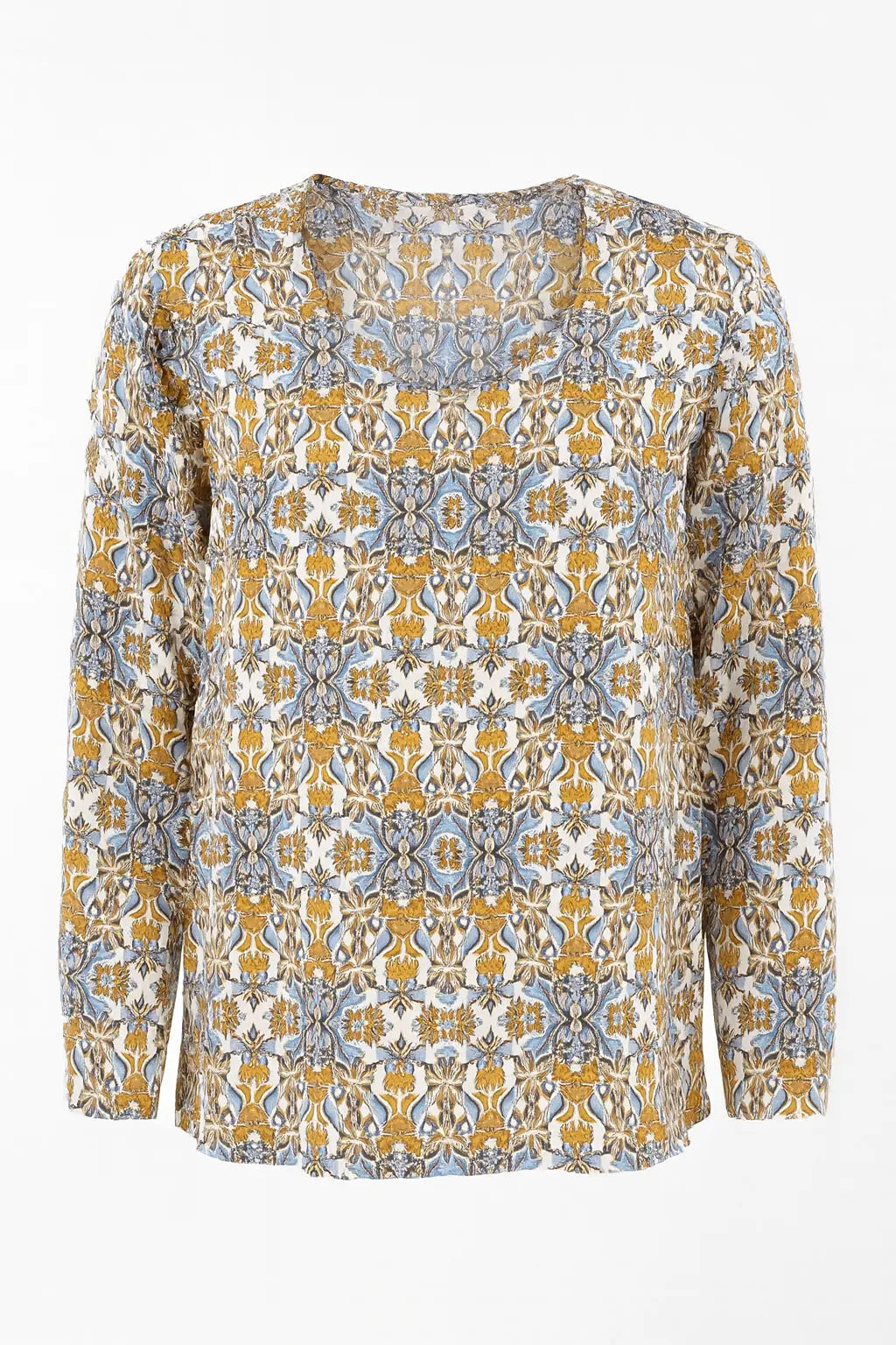 Blusa stampata scollo a "V" DORABELLA