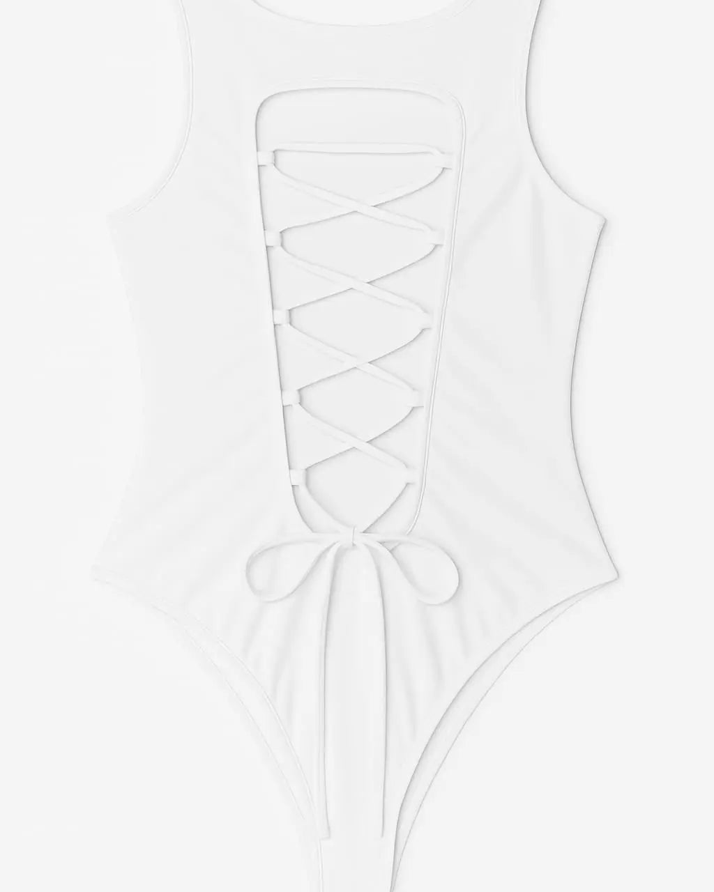 Body con lacci intrecciati posteriori Unica by Dorabella