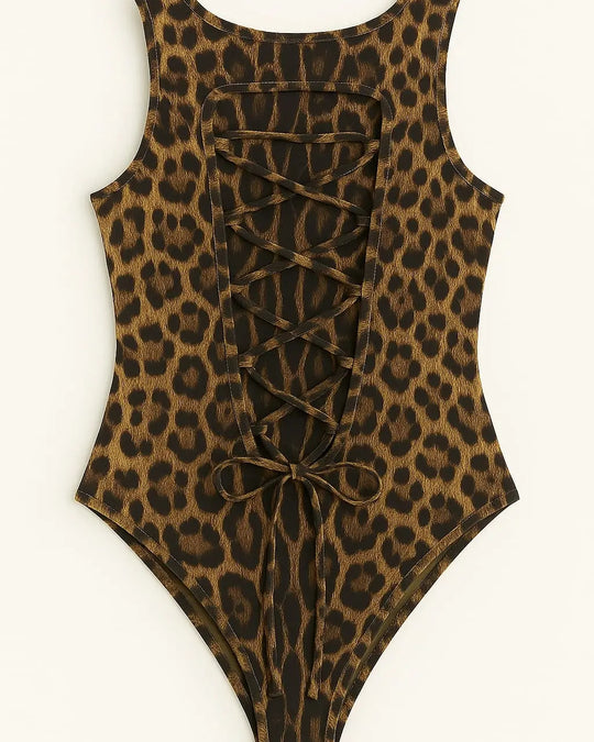 Body con lacci intrecciati posteriori Unica by Dorabella
