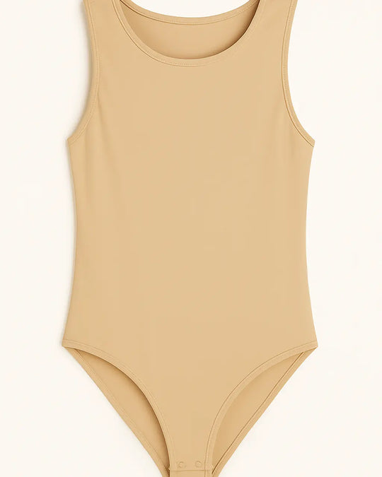 Body con lacci intrecciati posteriori Unica by Dorabella Beige-Taglia-Unica-Fino-alla-46