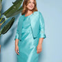 Bolerino in shantung con inserti in pizzo sulle maniche DORABELLA COUTURE