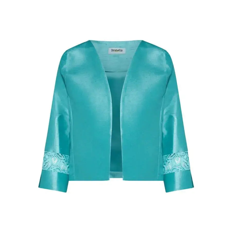 Bolerino in shantung con inserti in pizzo sulle maniche DORABELLA COUTURE