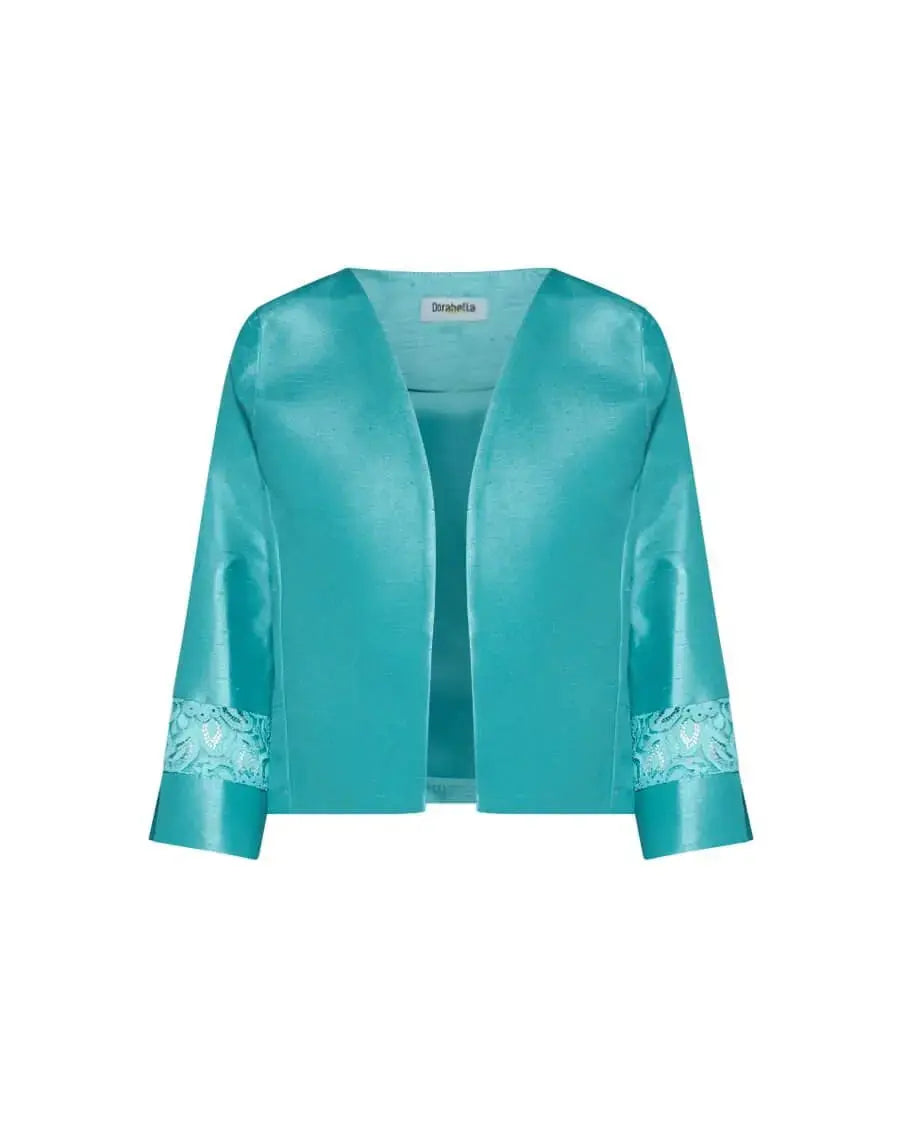 Bolerino in shantung con inserti in pizzo sulle maniche DORABELLA COUTURE