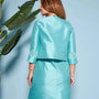 Bolerino in shantung con inserti in pizzo sulle maniche DORABELLA COUTURE