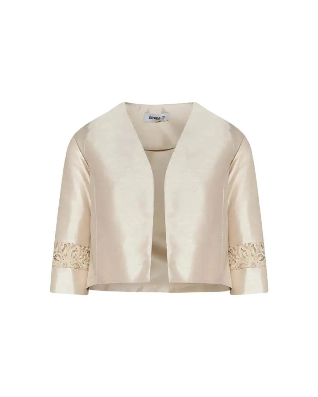 Bolerino in shantung con inserti in pizzo sulle maniche DORABELLA COUTURE