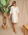 Bolerino in shantung con inserti in pizzo sulle maniche DORABELLA COUTURE