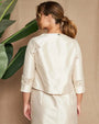 Bolerino in shantung con inserti in pizzo sulle maniche DORABELLA COUTURE