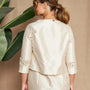 Bolerino in shantung con inserti in pizzo sulle maniche DORABELLA COUTURE