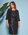 Bolerino in shantung con inserti in pizzo sulle maniche DORABELLA COUTURE