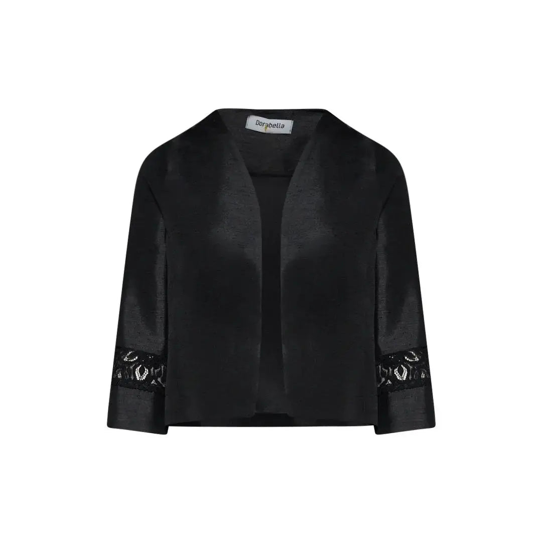 Bolerino in shantung con inserti in pizzo sulle maniche DORABELLA COUTURE