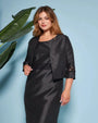 Bolerino in shantung con inserti in pizzo sulle maniche DORABELLA COUTURE