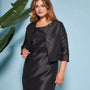 Bolerino in shantung con inserti in pizzo sulle maniche DORABELLA COUTURE
