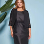 Bolerino in shantung con inserti in pizzo sulle maniche DORABELLA COUTURE