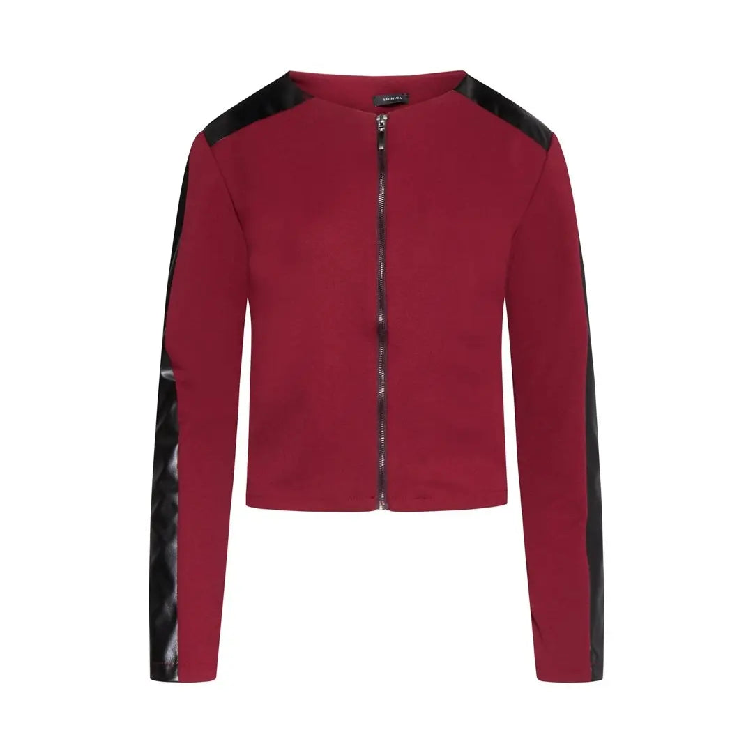 Bolerino inserti ecopelle BORDEAUX IRONICA XL