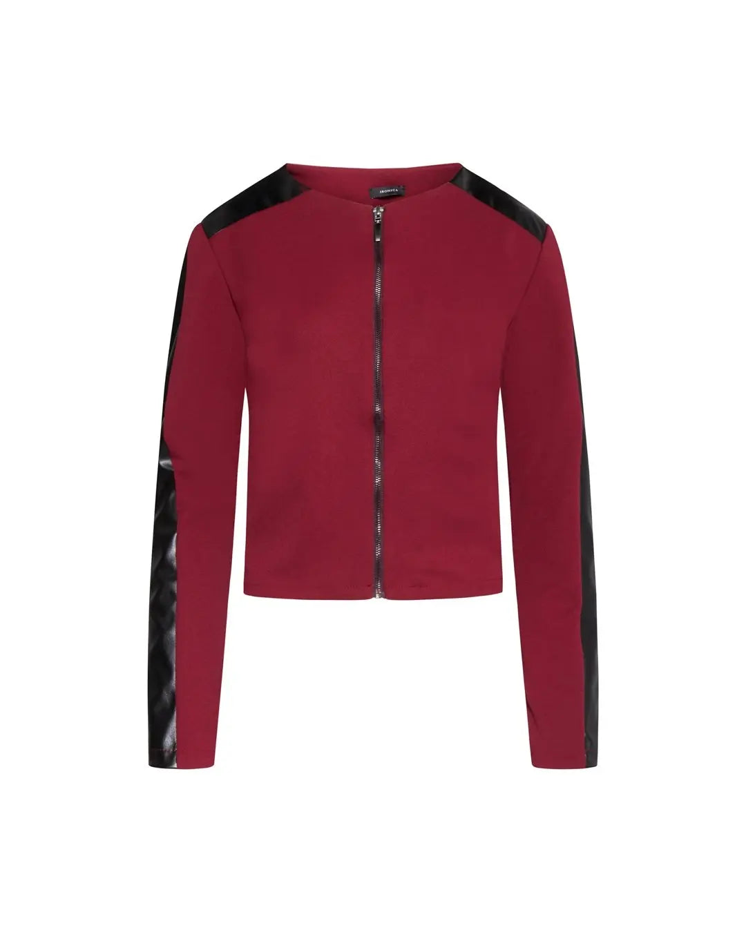 Bolerino inserti ecopelle BORDEAUX IRONICA XL