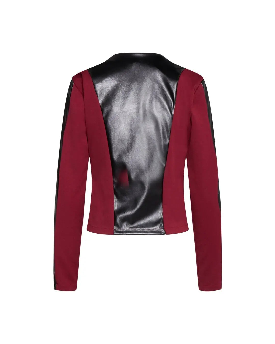 Bolerino inserti ecopelle BORDEAUX IRONICA