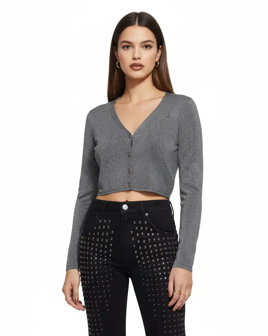 Bolerino lurex GRIGIO IRONICA