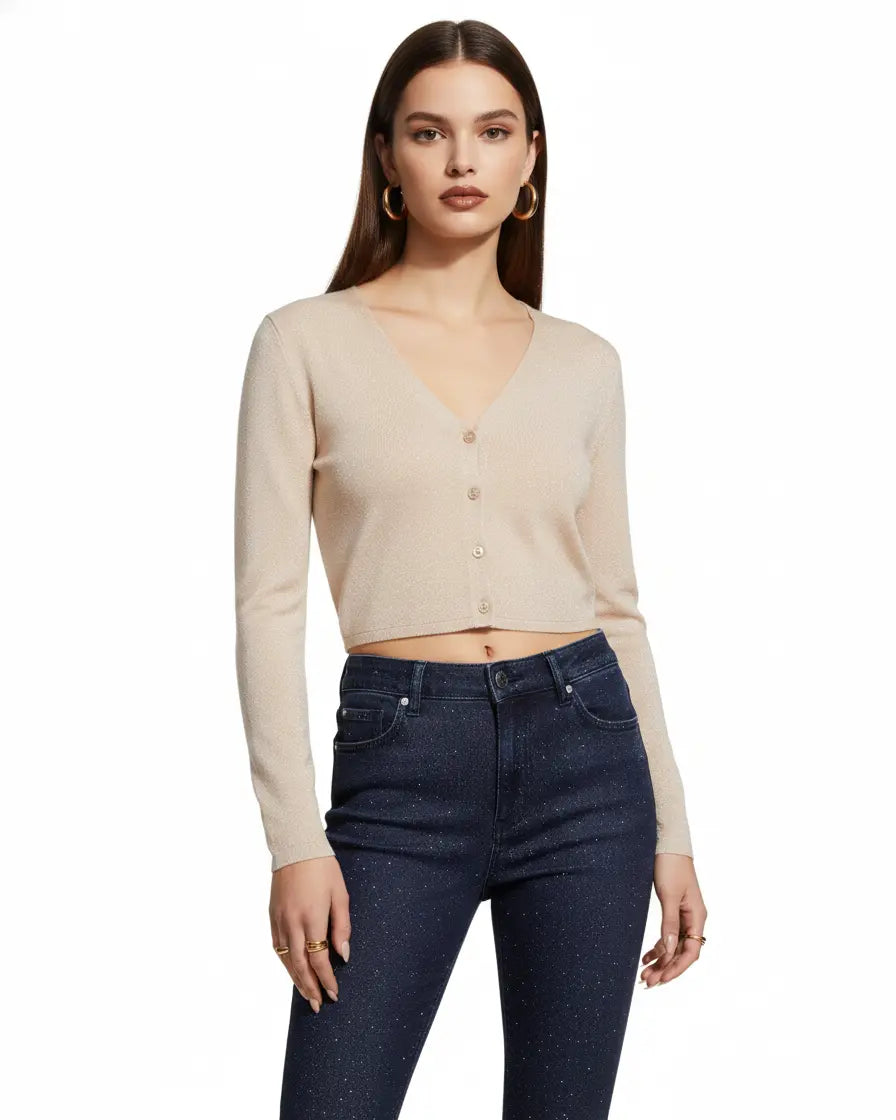 Bolerino lurex NATURALE IRONICA