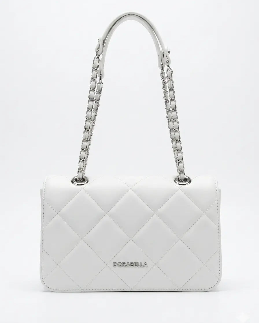 Borsa a Tracolla Matelassé con Catena Intrecciata DORABELLA