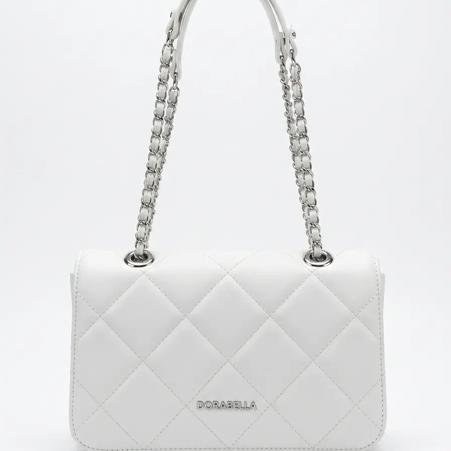Borsa a Tracolla Matelassé con Catena Intrecciata DORABELLA