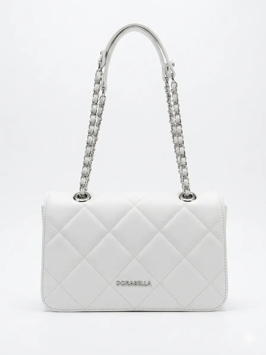 Borsa a Tracolla Matelassé con Catena Intrecciata DORABELLA