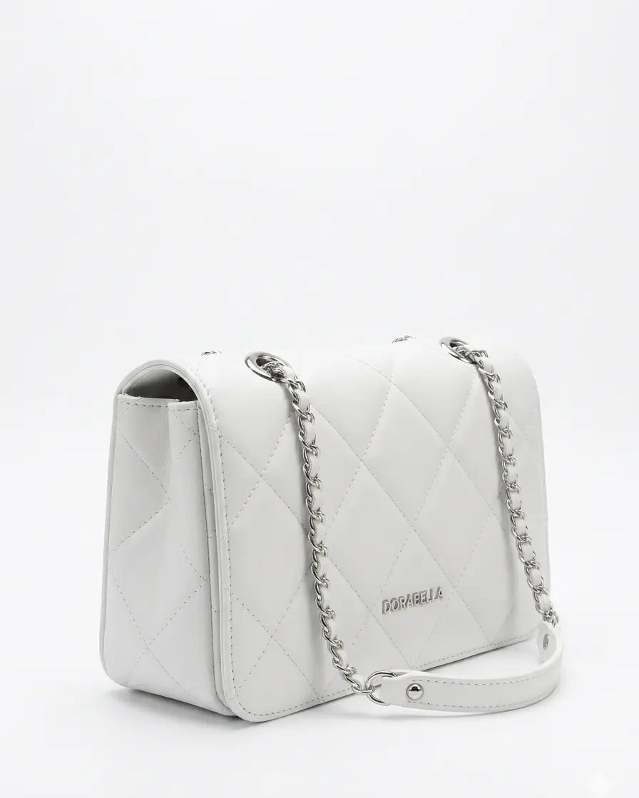Borsa a Tracolla Matelassé con Catena Intrecciata DORABELLA