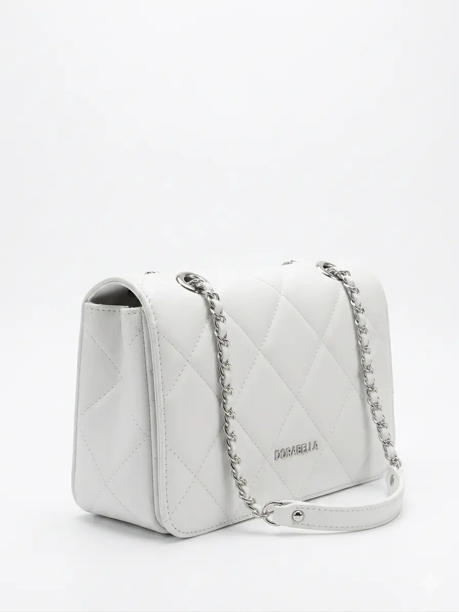 Borsa a Tracolla Matelassé con Catena Intrecciata DORABELLA