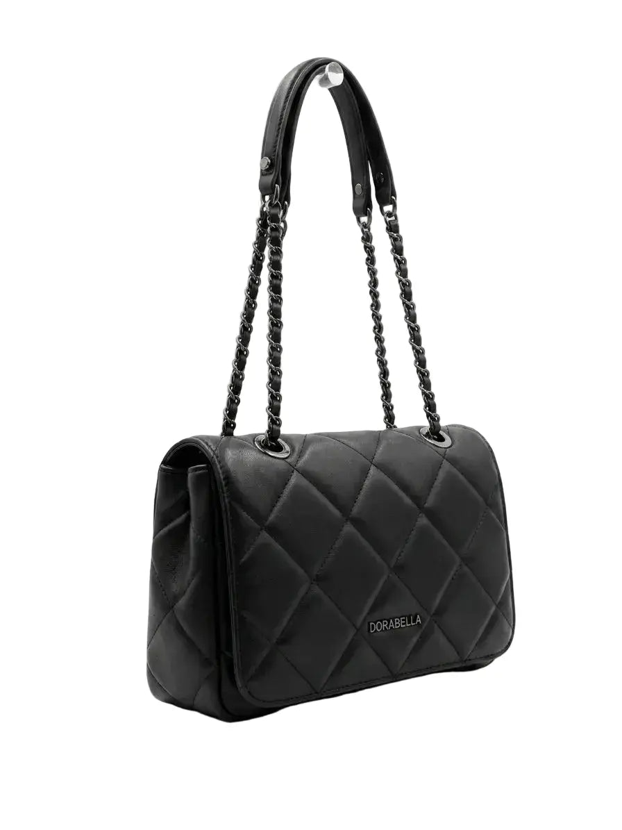 Borsa a Tracolla Matelassé con Catena Intrecciata DORABELLA